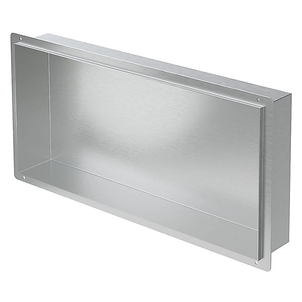 LuxeBath Duschwand Wandnische aus Edelstahl Flexibler günstig online kaufen