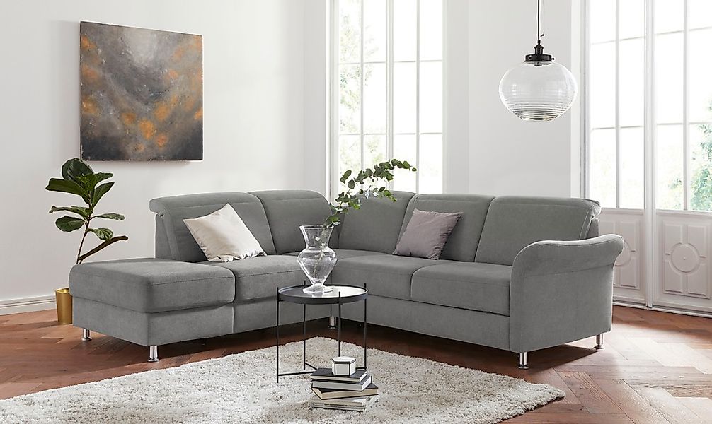 sit&more Ecksofa "Darwin L-Form", inklusive Federkern, wahlweise mit Kopfte günstig online kaufen