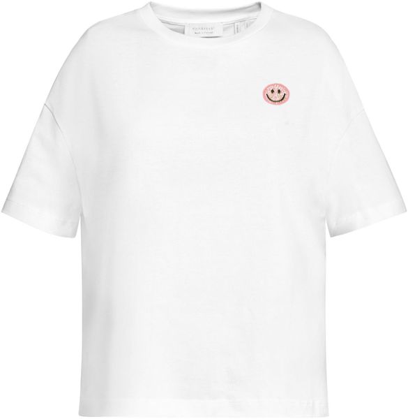 RICHROYAL T-Shirt Smiley mit Glitzersteinen günstig online kaufen