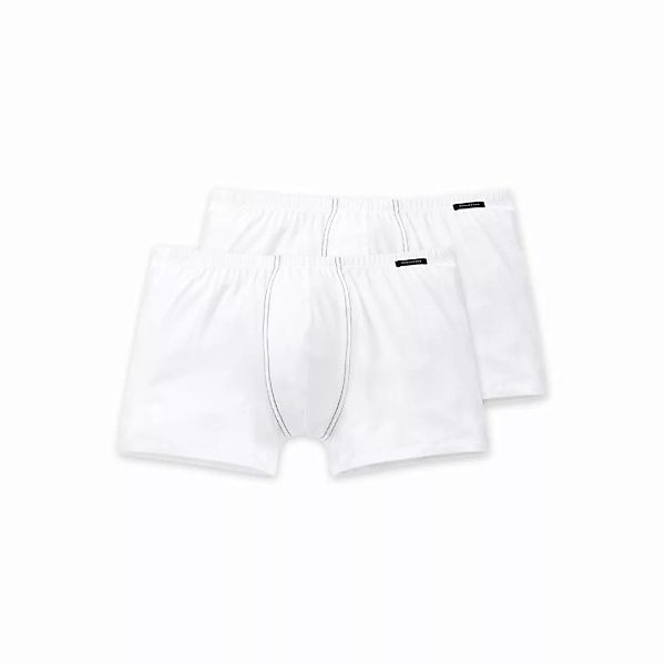 2 Schiesser Herren Pants Essentials Shorts Cotton Basics - Weiß / Größe: 7 günstig online kaufen