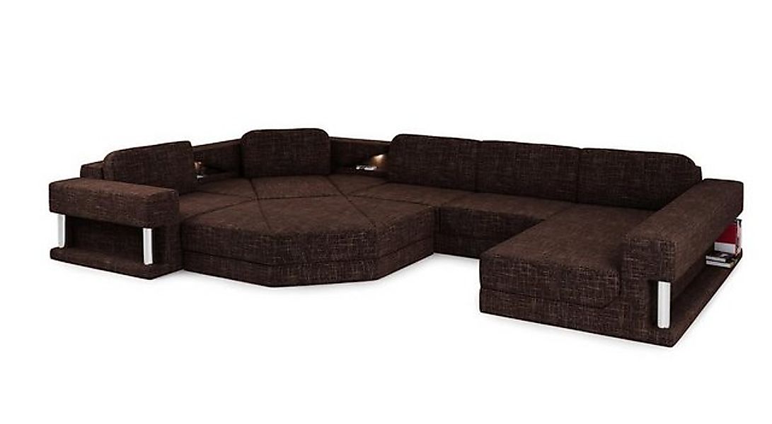 JVmoebel Ecksofa Ecksofa mit USB Polster Textill Design Sofa Garnitur Wohnl günstig online kaufen