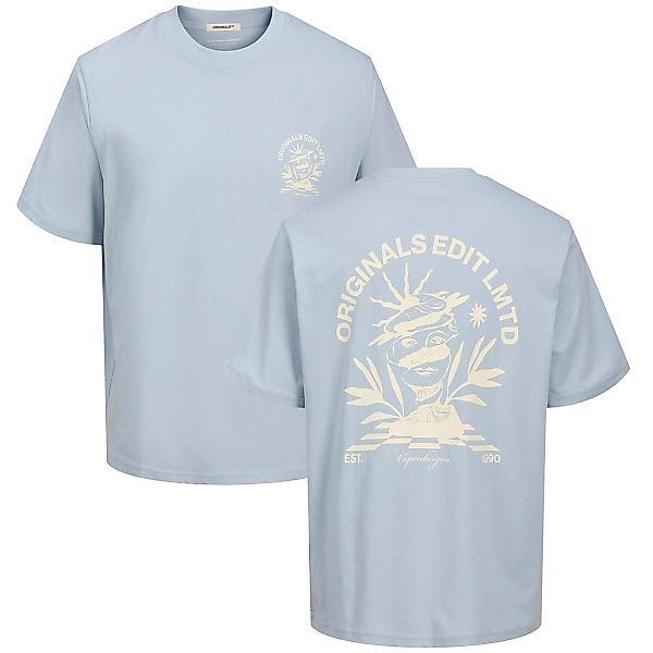 Jack&Jones T-Shirt mit Print auf Vorder- und Rückseite Farbe hellblau Größe günstig online kaufen