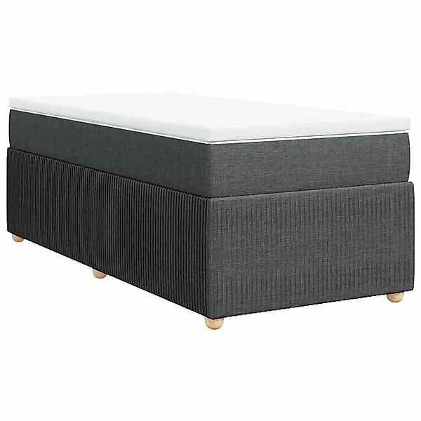 vidaXL Boxspringbett mit Matratze Dunkelgrau 90x190 cm Stoff 3285533 günstig online kaufen