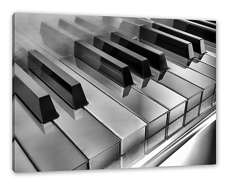 Pixxprint Leinwandbild Piano Klaviertasten, Piano Klaviertasten günstig online kaufen