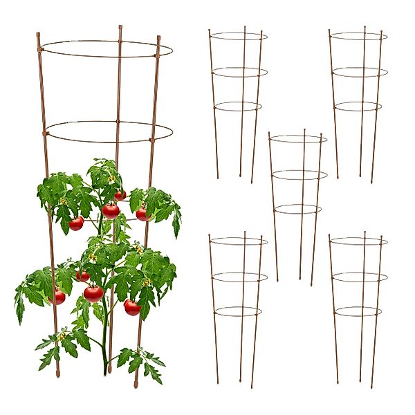 relaxdays Rankhilfe Braune Rankhilfe 76 cm günstig online kaufen