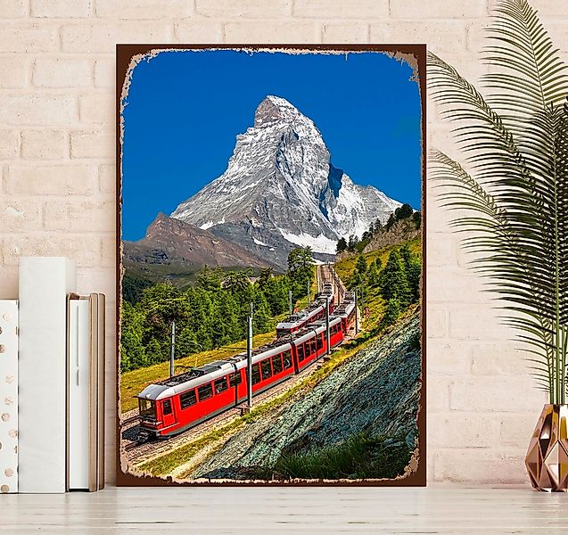 queence Metallbild "Matterhorn Express", Schriftzüge, (1 St.), Stahlschilde günstig online kaufen