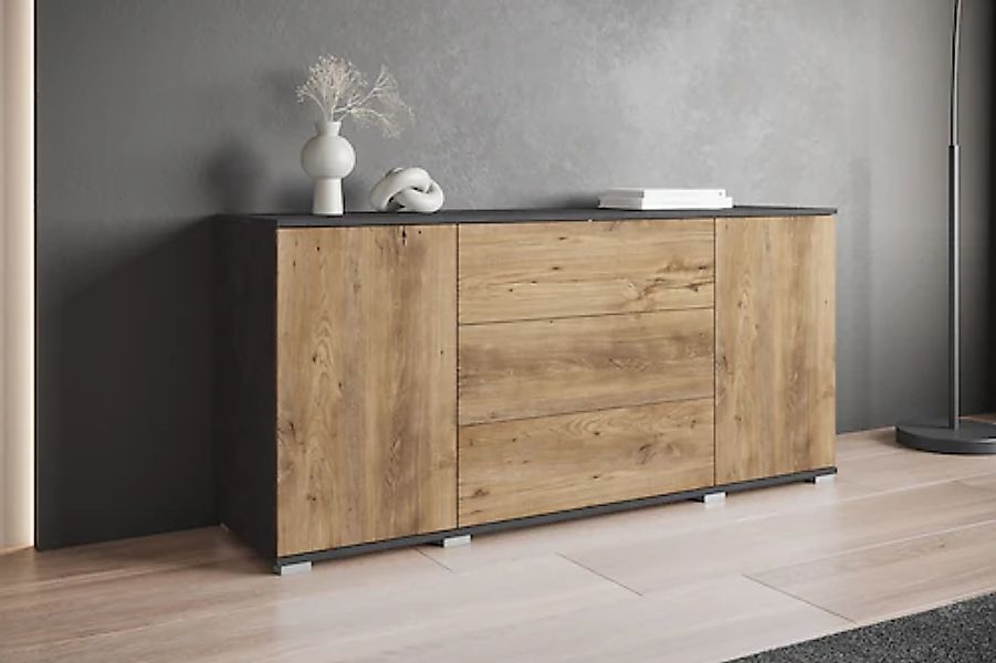 INOSIGN Sideboard »Kenia«, (1 St.), Modernes Sideboard mit 3 Schubladen und günstig online kaufen