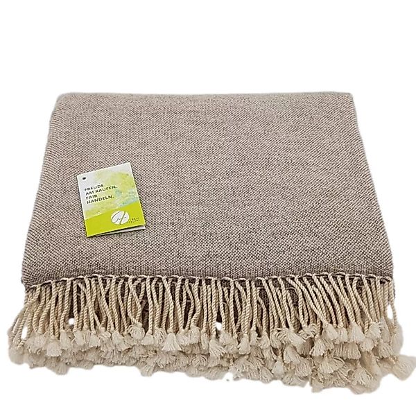 Decke (100% Wolle) Im Pfeffer & Salz Muster günstig online kaufen