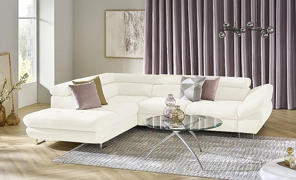 switch Ecksofa  Fabio ¦ weiß ¦ Maße (cm): B: 280 H: 69 T: 235.0 Polstermöbe günstig online kaufen