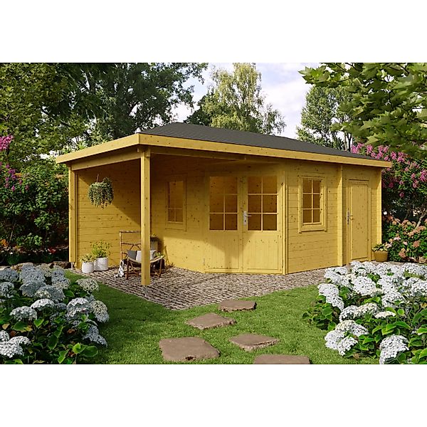 Fjordholz 5-Eck Gartenhaus Modell Evelyn 3E Kiefer Imprägniert günstig online kaufen