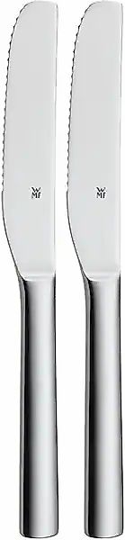WMF Besteck-Set »Nuova« 2-tlg., Wellenschliff, 19,5 cm, Cromargan Edelstahl günstig online kaufen