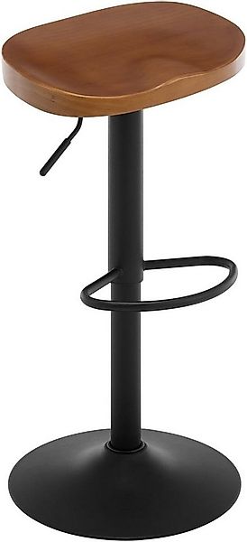 Woltu Barhocker (1 St), einzeln, mit Sattelsitz Fußstütze, aus Massivholz M günstig online kaufen