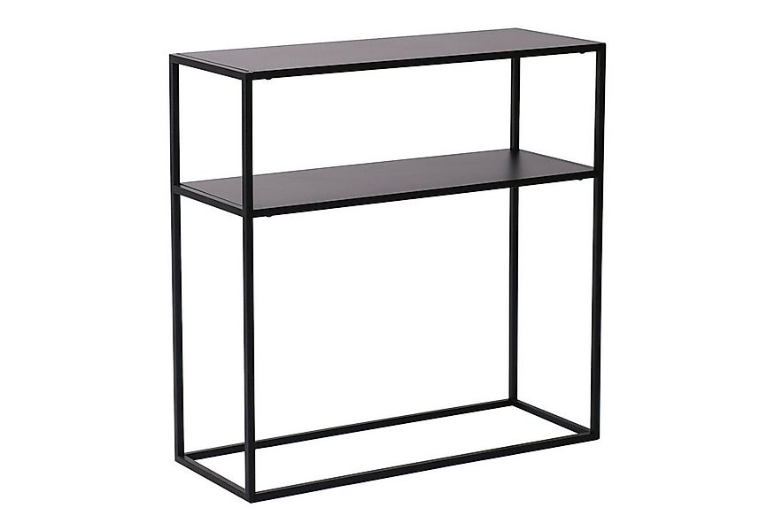 en.casa Konsolentisch, »Kuhmo« Flurtisch aus Metall 80x80x30 cm Schwarz günstig online kaufen
