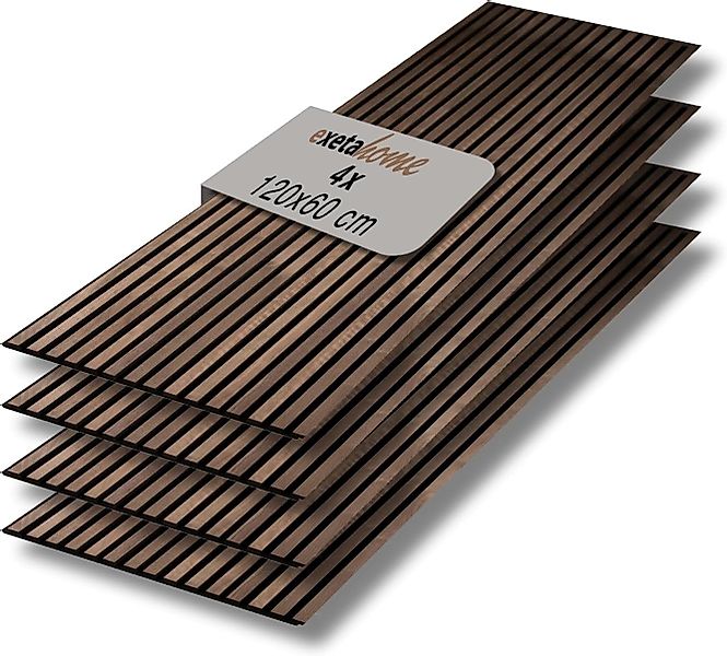 exeta Wandpaneel Akustikpaneele 4St je 60x120cm günstig online kaufen