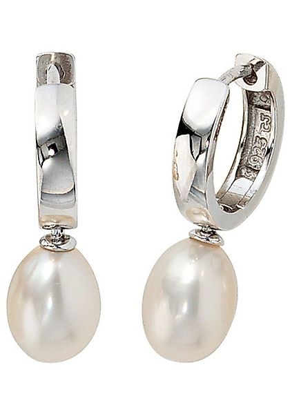 JOBO Perlenohrringe, 925 Silber mit Süßwasser-Zuchtperlen günstig online kaufen