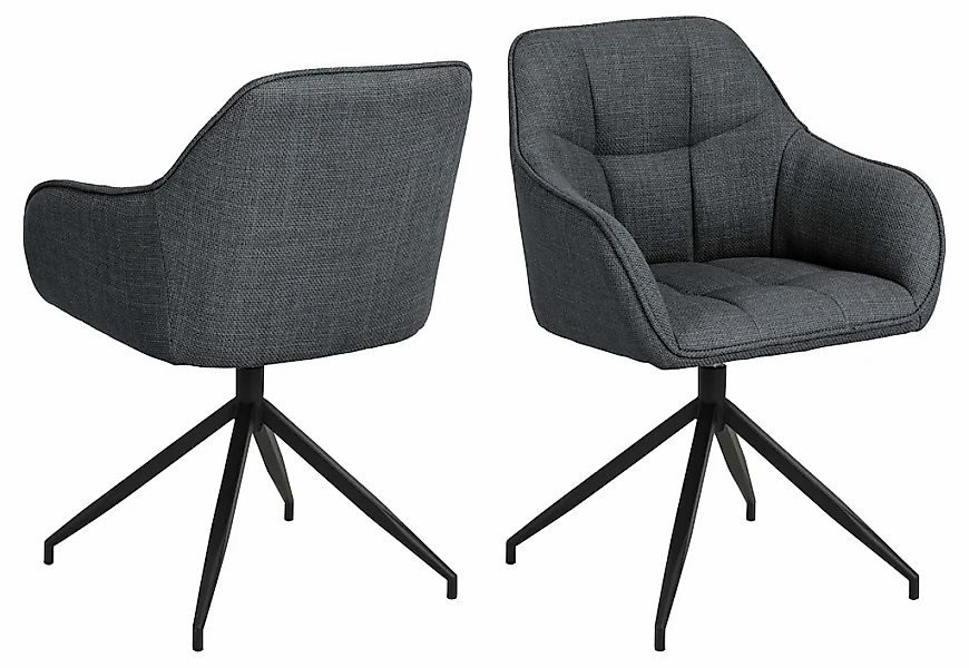 ACTONA GROUP Armlehnstuhl "Brenda Esszimmerstuhl, Polsterstuhl," () Drehfun günstig online kaufen