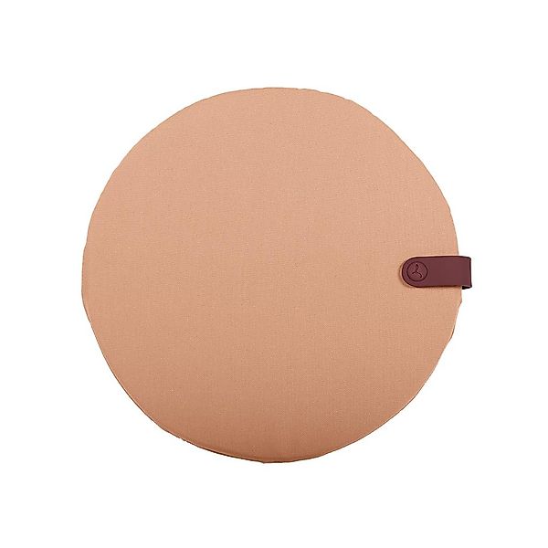 Color Mix Outdoor Sitzkissen Rund Ø40 cm Aprikose günstig online kaufen