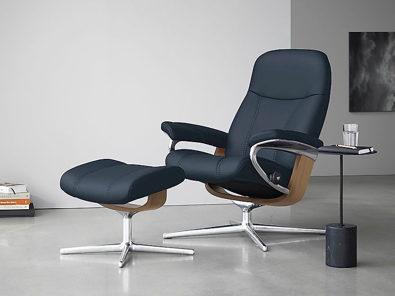 Stressless Relaxsessel "Consul" mit Cross Base, Größe S, M & L, Holzakzent günstig online kaufen