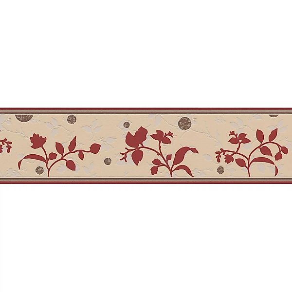 Bricoflor Selbstklebende Tapetenbordüre mit Blumen Tapetenborte Ideal für W günstig online kaufen