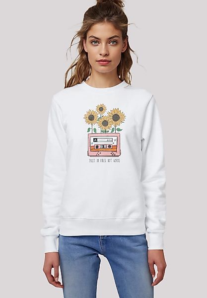 F4NT4STIC Sweatshirt "Flower trust in vibes not words retro", Premium Quali günstig online kaufen