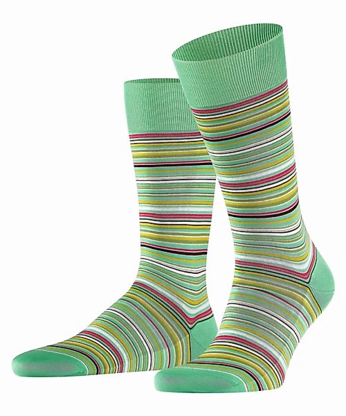 FALKE Microblock Herren Socken, 45-46, Grün, Streifen, Baumwolle, 14041-713 günstig online kaufen