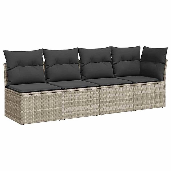 vidaXL Loungesofa Gartensofa mit Kissen 4-Sitzer günstig online kaufen