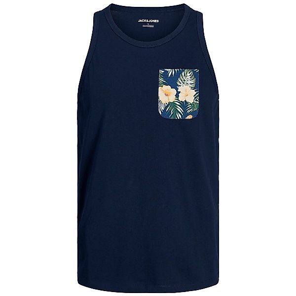 Jack&Jones Tanktop mit Brusttasche Farbe blau Größe: 3XL günstig online kaufen