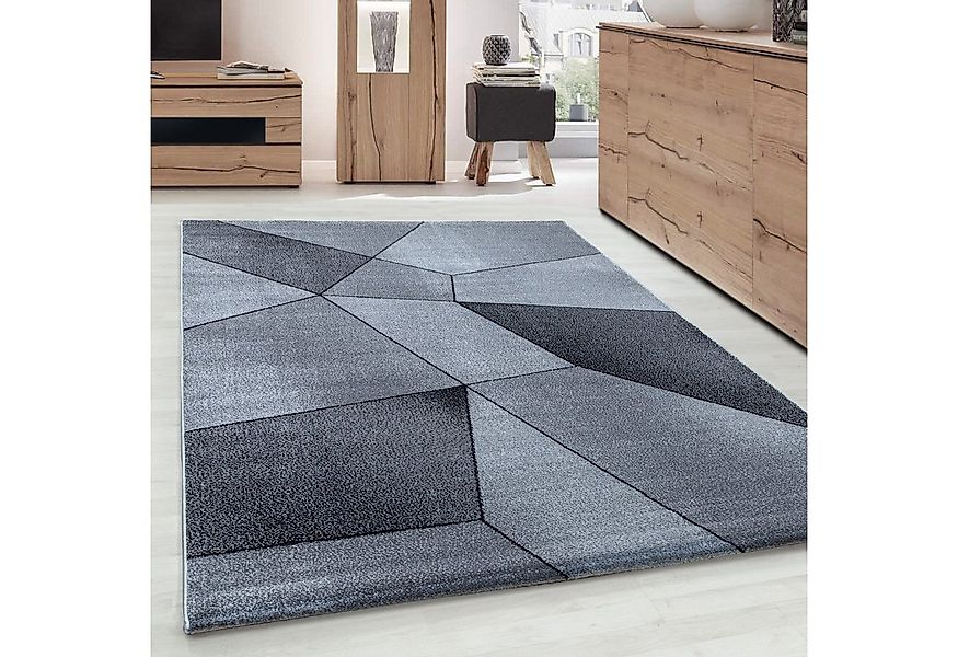 Carpettex Frisé-Teppich Geometrisch Design, Läufer, Höhe: 10 mm, Modern Kur günstig online kaufen