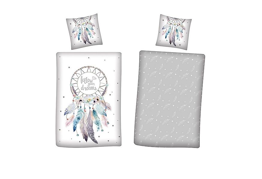 Familando Jugendbettwäsche Traumfänger "Follow your Dreams" 135x200 + 80x80 günstig online kaufen