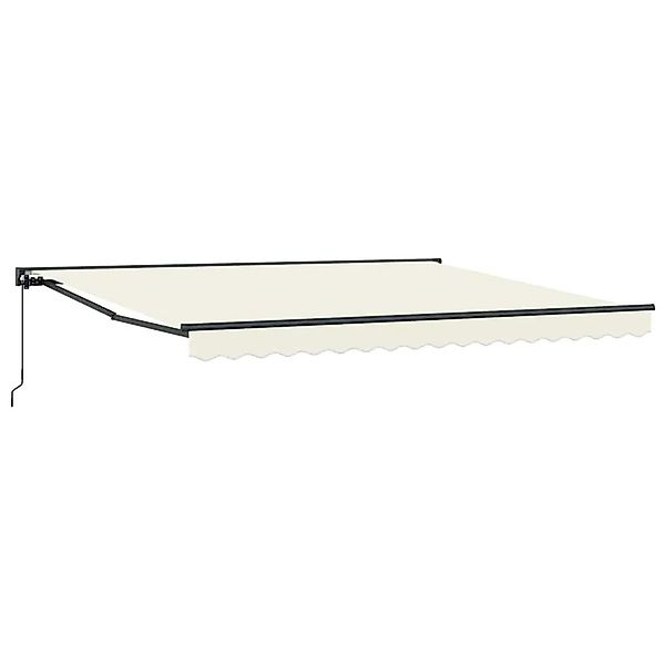 vidaXL Einziehbare Markise Creme 350 x 250 cm Stoff und Metall 3330203 günstig online kaufen
