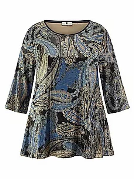 Rundhals-Shirt 3/4-Arm Anna Aura blau günstig online kaufen