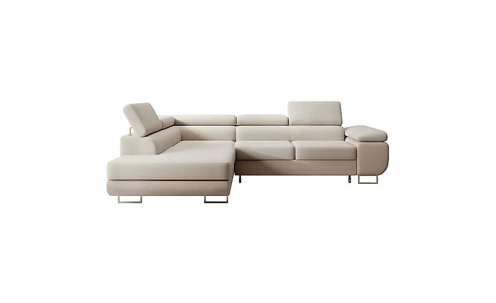 Ecksofa mit Schlaffunktion Stevil ¦ beige ¦ Maße (cm): B: 275 H: 90 Polster günstig online kaufen