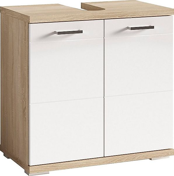 byLIVING Waschbeckenunterschrank Nebraska Breite 60 cm, mit Hochglanzlackie günstig online kaufen