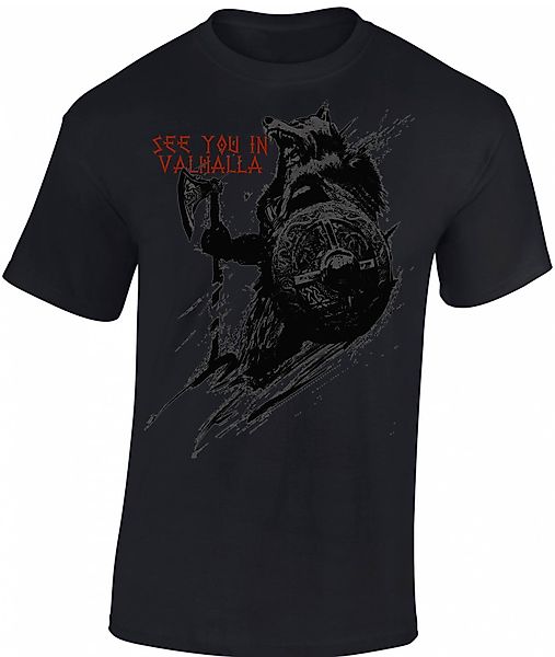 Baddery Print-Shirt Wikinger Tshirt: "See you günstig online kaufen