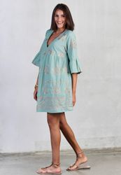 Andijamo-Fashion Minikleid GOLDEN BLOOM Locker fallendes günstig online kaufen