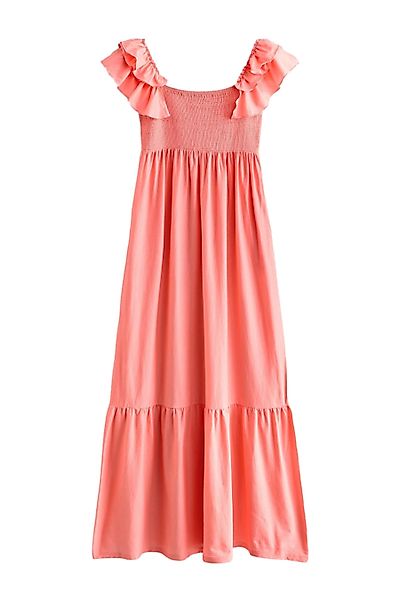Next Midikleid Midikleid mit Rüschenärmel aus günstig online kaufen