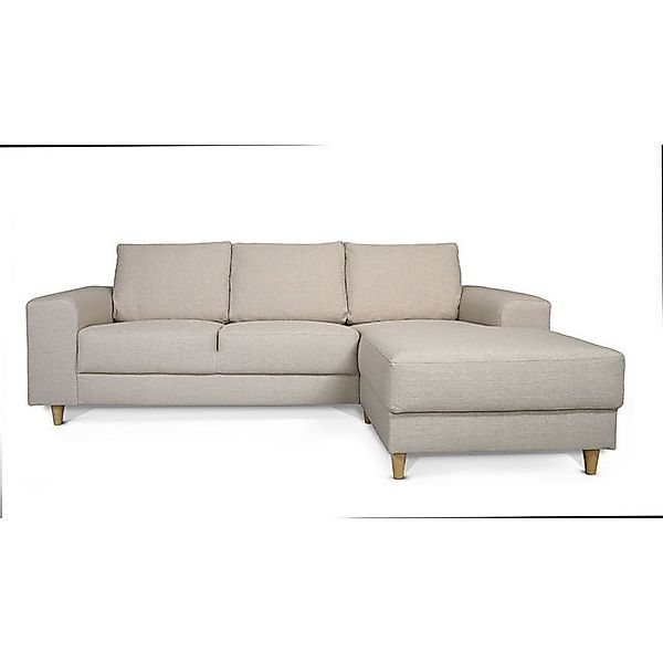 ebuy24 Sofa Nordic Sofa mit Chaiselong rechts gewendet hell be günstig online kaufen