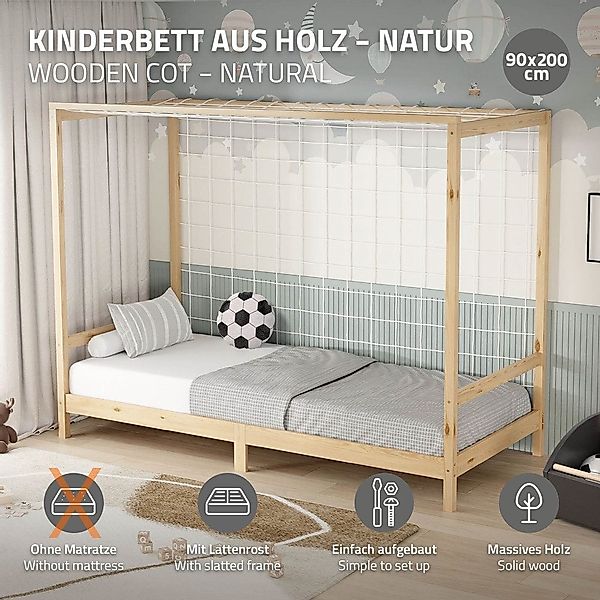 ML-DESIGN Spielbett Fußballtor Einzelbett für Kinder günstig online kaufen