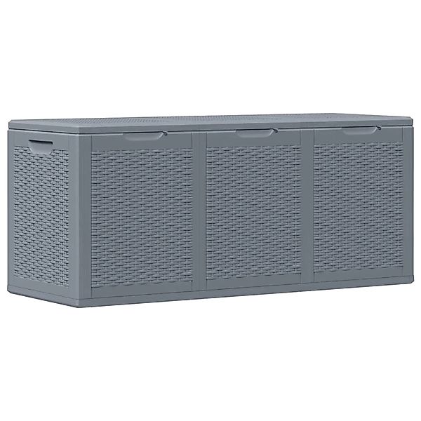 vidaXL Gartenbox Grau PP Rattan 270 L 364061 günstig online kaufen