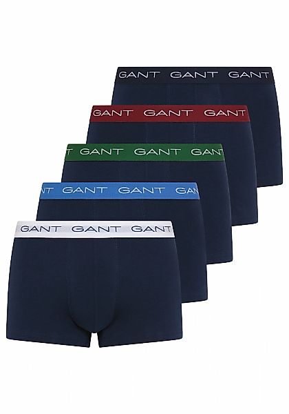 Gant Trunk "5-PACK" 5 Stk. tlg., kurzes Bein, elastischer Bund mit Logo, Sl günstig online kaufen