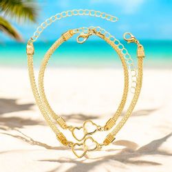 KARMA Schmuckset Fußkettchen und Armband Silber günstig online kaufen