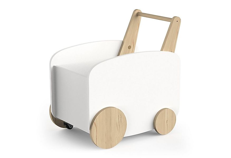 habeig Spielzeugtruhe Spielzeugbox Spielwagen Spielauto MDF Holz 55x53x35 c günstig online kaufen