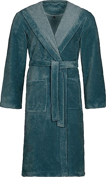 Vossen Unisex-Bademantel Lynn, Langform, Microfaser-Webfrottier, Kapuze, günstig online kaufen