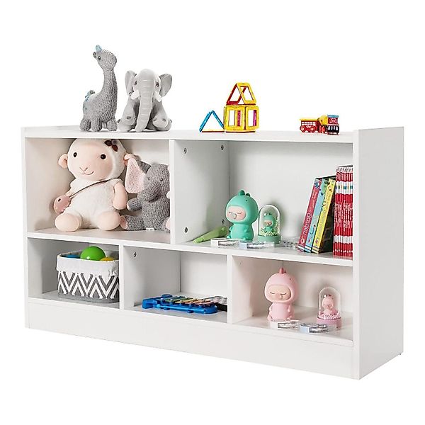 KOMFOTTEU Kinderregal Bücherregal, mit 5 Fächern, günstig online kaufen