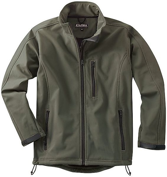 Elutex Softshelljacke Jäger-Softshelljacke "Nebraska" Jagdjacke oliv grün O günstig online kaufen