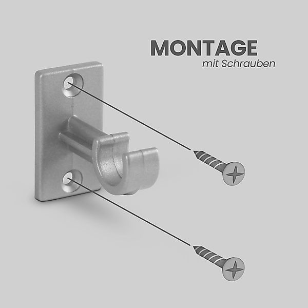 Bestlivings Gardinenstangenhalterungen Ersatzhalter, Cafehausstangen bis Ø1 günstig online kaufen