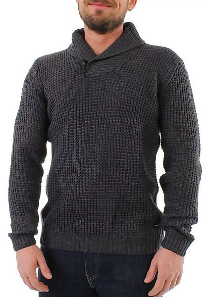 Solid Pullover Men KNIT REINHARD Dark Grey günstig online kaufen