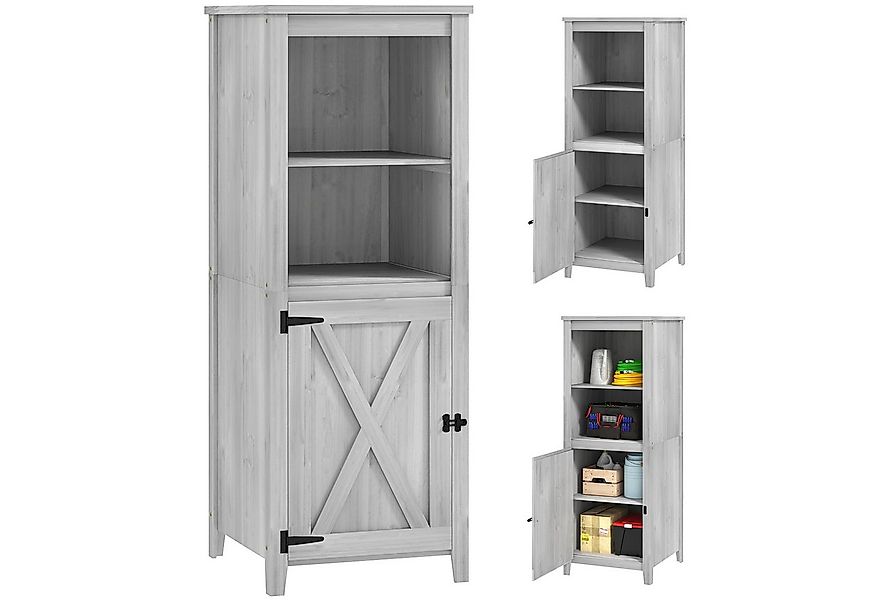 Outsunny Gerätehaus mit abschließbar Tür, höhenverstellbar Ablagen, BxT: 60 günstig online kaufen