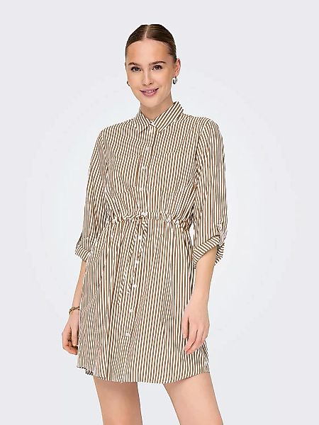 ONLY Hemdblusenkleid "ONLSARAH LS SHIRT DRESS WVN", Sommerkleid günstig online kaufen