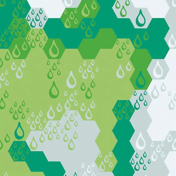 Panorama-Tapete WallpaperLab Nested paper papierfaser grün / 8 Bahnen - lim günstig online kaufen
